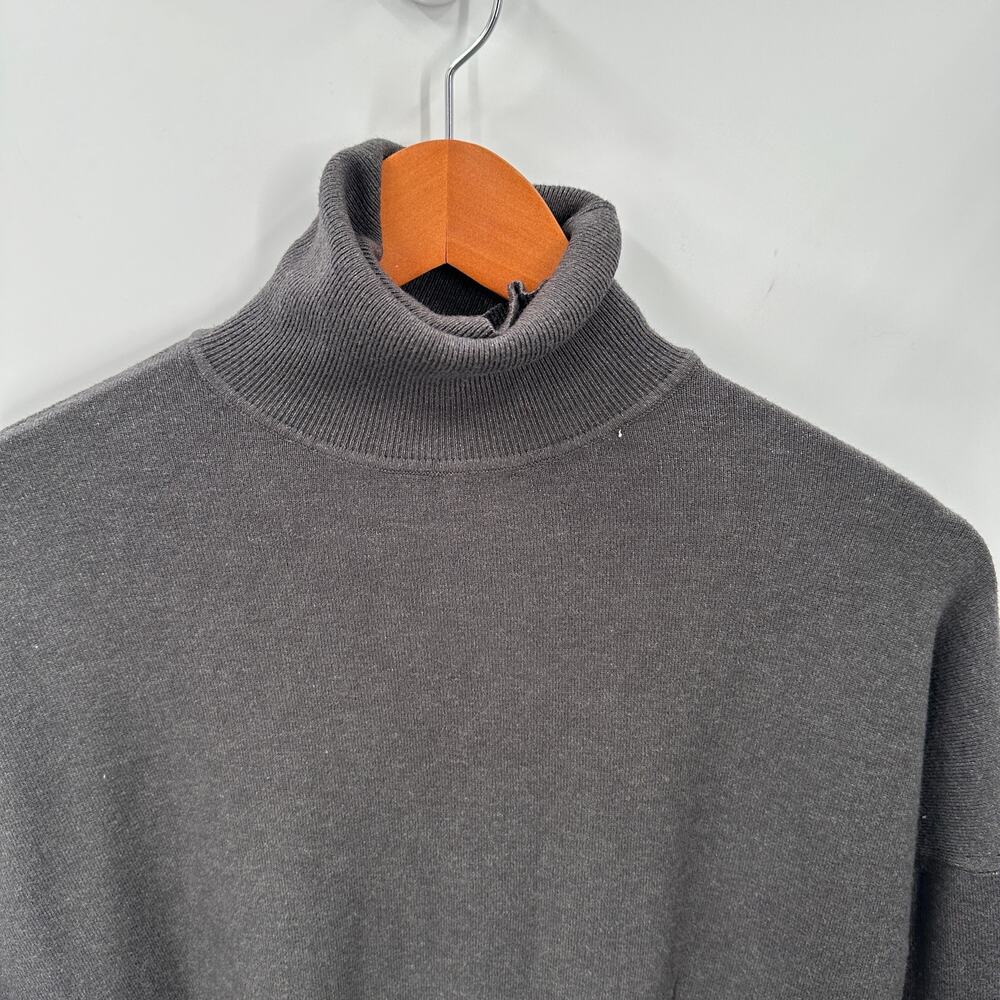 Jolie Gray Turtleneck Cashmere Blend Sweater // S - Picture 2 of 7